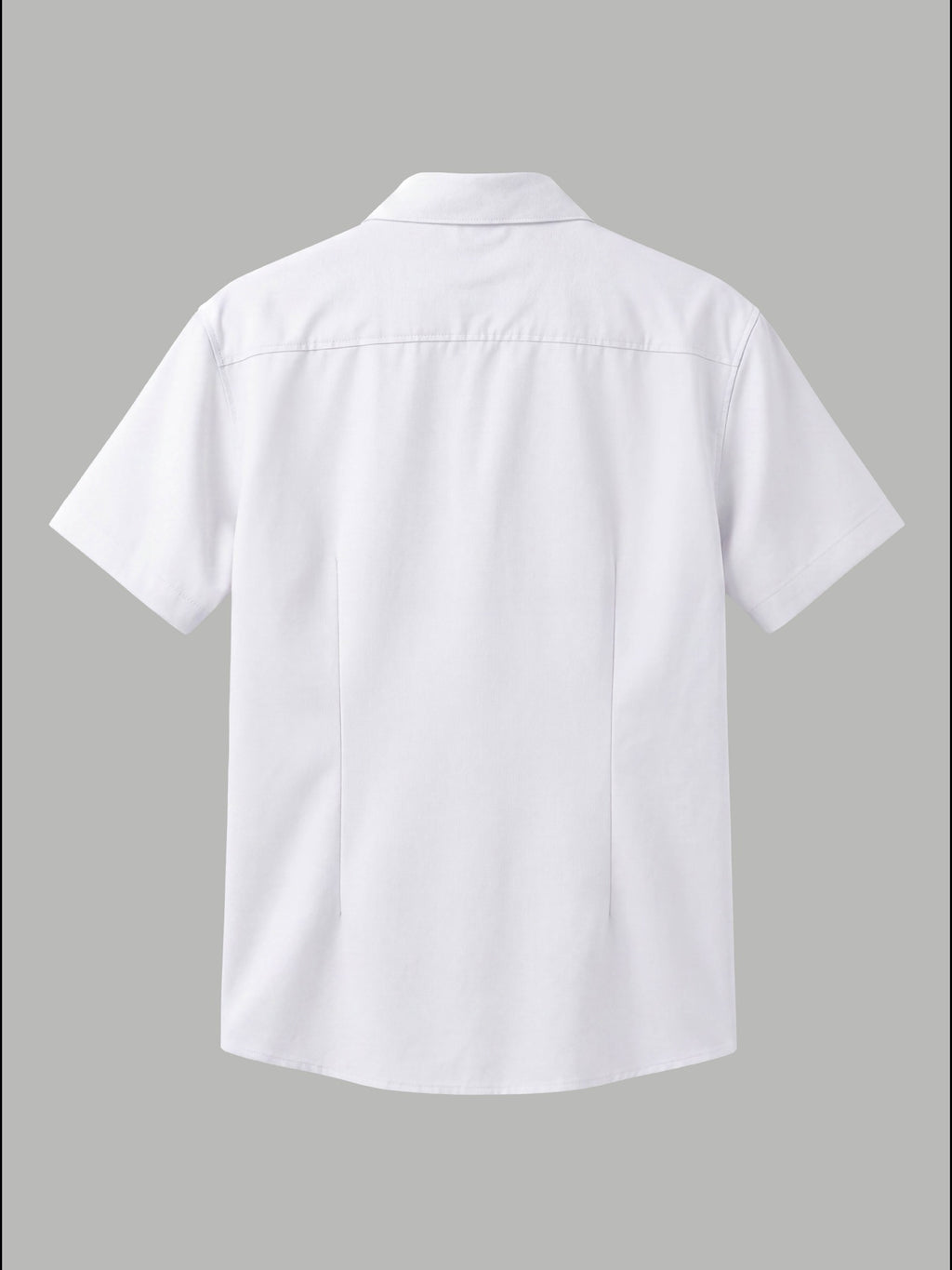 Short Sleeve Shirt with Silver Chest Detail - White