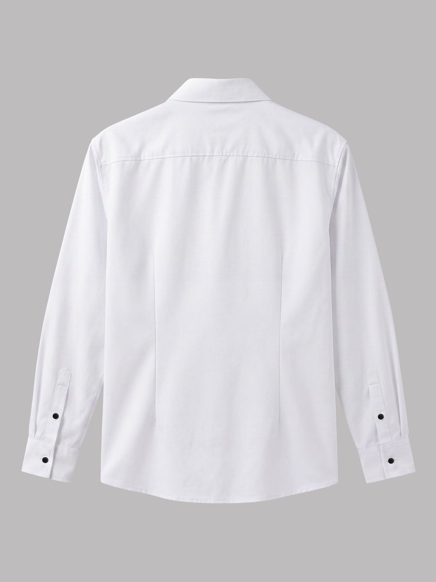 Long Sleeve Shirt with Black Detail - White