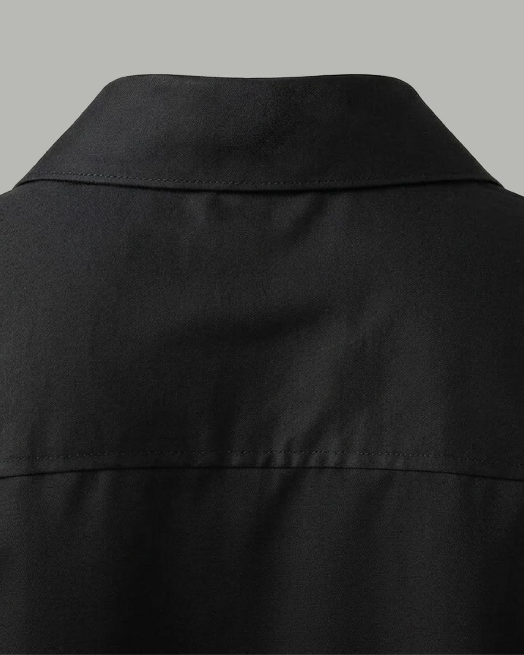 Short Sleeve Shirt with Gold Chest Detail - Black